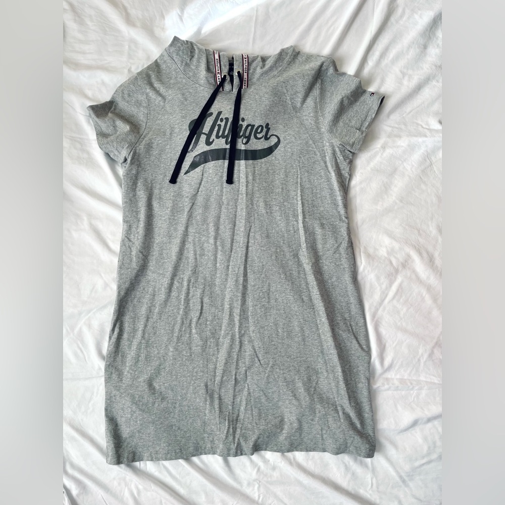 TOMMY HILFIGER | Grey Hoodie Dress